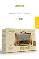 Jopus Morrina I  Bluetoothlu Radyolu Bluetooth Hoparlör Bordo - 5