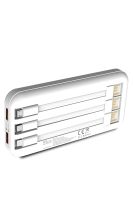 Simex S-34 W-Power 22,5W 20000mAh Power Bank Dahili Kablolu Beyaz - 2
