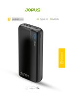 Jopus JP-P08 Lostar Plus 2,1A 20000mAh Power Bank Siyah - 4