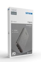 Simex S-37 Fabric 22,5W/PD 10000mAh Power Bank Gri - 2