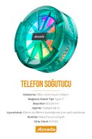 Azeada AZ-X01 Universal  Soğutma Fanı Mavi - 15