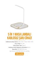 Azeada  PD-X3 5in1 Magsafe 15 Watt Sarj Cihazi Beyaz - 5