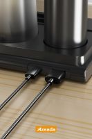 Azeada  PD-X5 Wireless Magsafe ışıklı 15 Watt Sarj Cihazi Siyah - 3