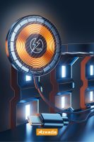 Azeada  PD-W16 Rurı Wireless Magsafe Sarj Cihazi Gri - 4