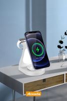 Azeada  PD-W9 Wireless Magsafe 4in 1 Sarj Cihazi Beyaz - 8