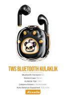 Azeada AZ-BT07 TWS Askı Aparatlı   Bluetooth Kulaklık Siyah - 5