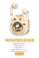 Azeada AZ-BT07 TWS Askı Aparatlı   Bluetooth Kulaklık Pembe - 10