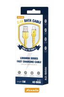 Azeada  AZ-B08i 1mt Silikon Data Kablosu Sari - 7