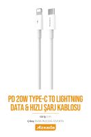 Azeada Type-C To Lightning PD PD-B27i  Data Kablosu Beyaz - 5