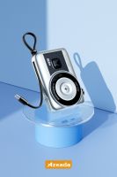 Azeada AZ-P13 22,5W 10000mAh Power Bank Dahili Kablolu Gümüş - 4