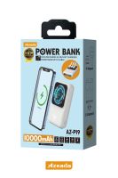 Azeada AZ-P19 22,5W 10000mAh Power Bank Dahili Kablolu Beyaz - 2