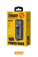 Azeada AZ-P11 22,5W 20000mAh Power Bank Dahili Kablolu Siyah - 2