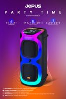 Jopus Party Time    Mikrofonlu Bluetooth Hoparlör Siyah - 3