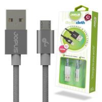 Jopus Micro JO-DK3 1.2 Meter Stylish Cloth Data Cable Füme - 6