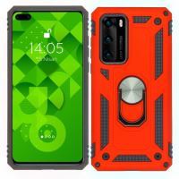 Jopus Huawei P40 JS-225 Zirh   Silikon Kilif Kirmizi - 6