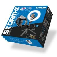 Simex PLBS-01 Storm-X With Bluetooth Tripod Led Light Selfie Stick Siyah - 1