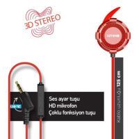 Simex Game-S2 Universal Claw   Mikrofonlu Kulaklik Kirmizi Siyah - 5