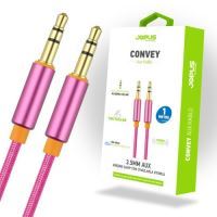 Jopus Universal 3.5mm JA-05 Convey 1 Metre  AUX Kablosu Pembe - 1