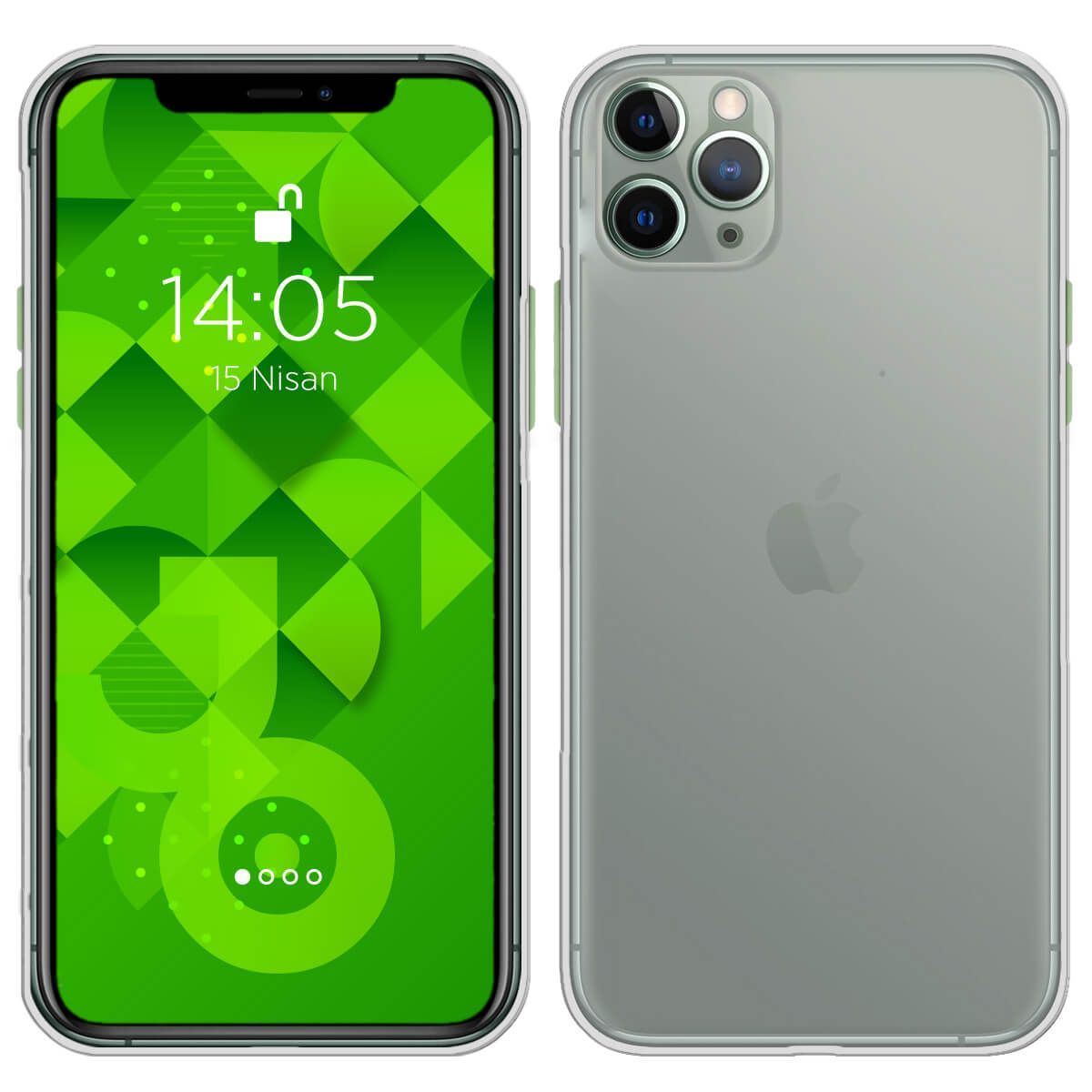 Jopus iPhone 11 Pro Max JS-253 Ultra Slim   Silikon Kilif Beyaz - 1