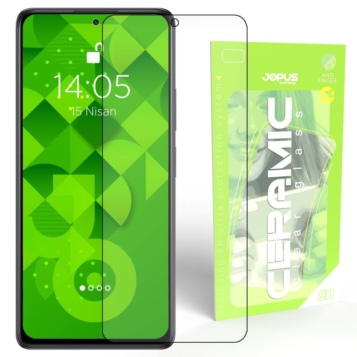 Jopus Xiaomi Redmi Note10 Pro CEK-129 Ceramic Clear Screen Protector Siyah - 1