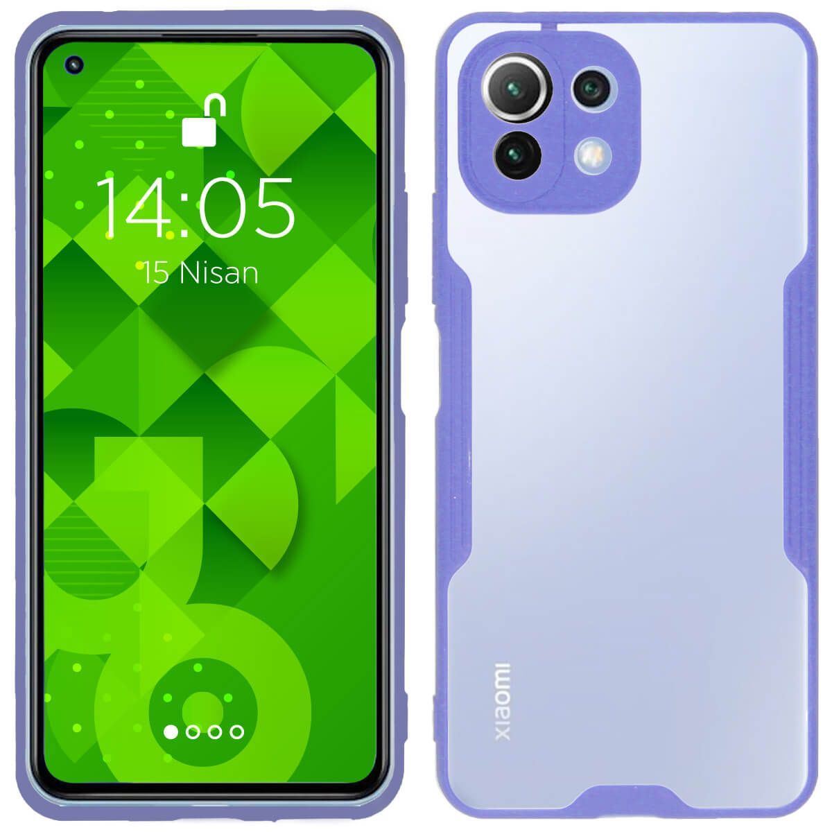 Jopus Xiaomi Mi 11 Lite JS-250 Mellow   Silikon Kilif Lila - 1