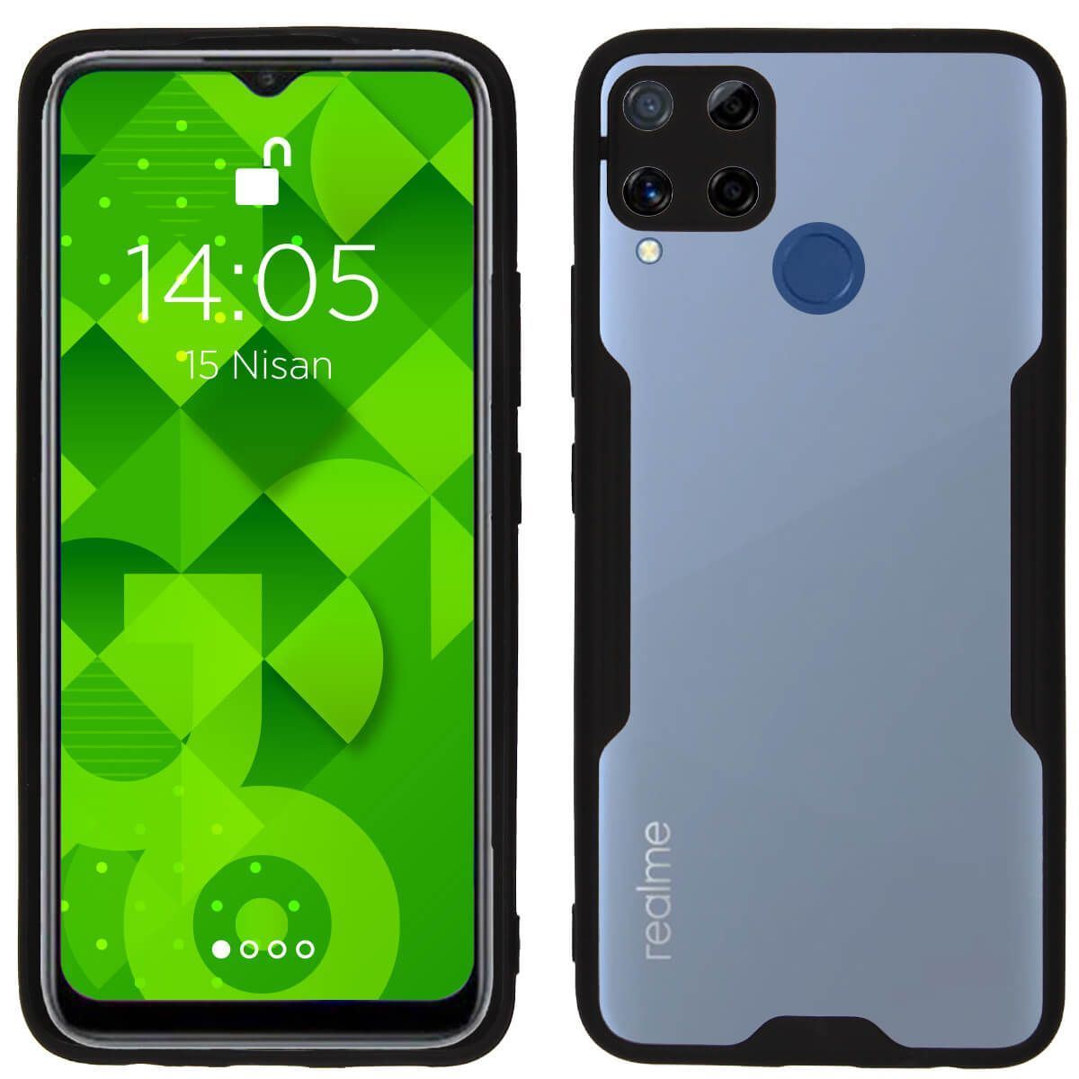 Jopus Realme C15 JS-250 Mellow Phone Case Siyah - 1