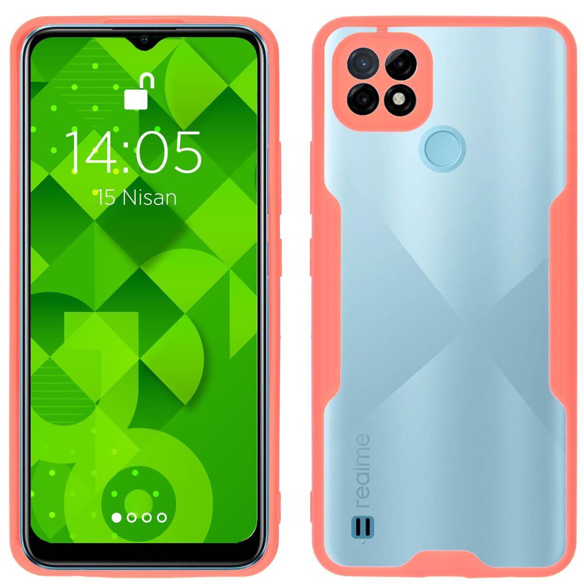 Jopus Realme C21 JS-250 Mellow Phone Case Pembe - 1