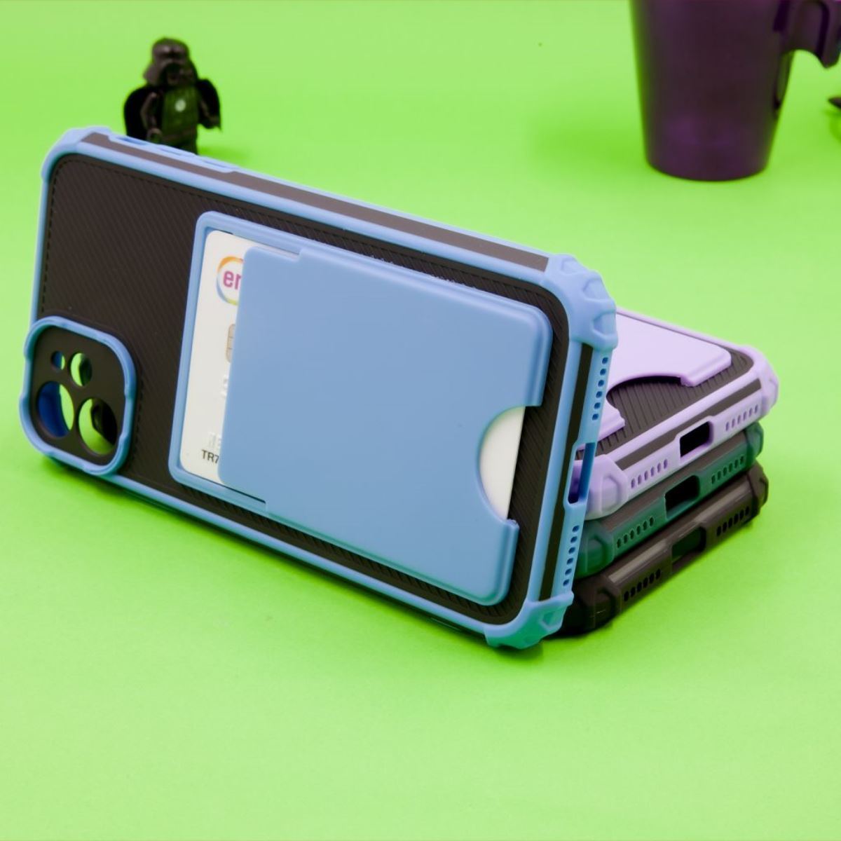 Jopus iPhone 13 JS-261 Pouch   Silikon Kilif Mor - 1