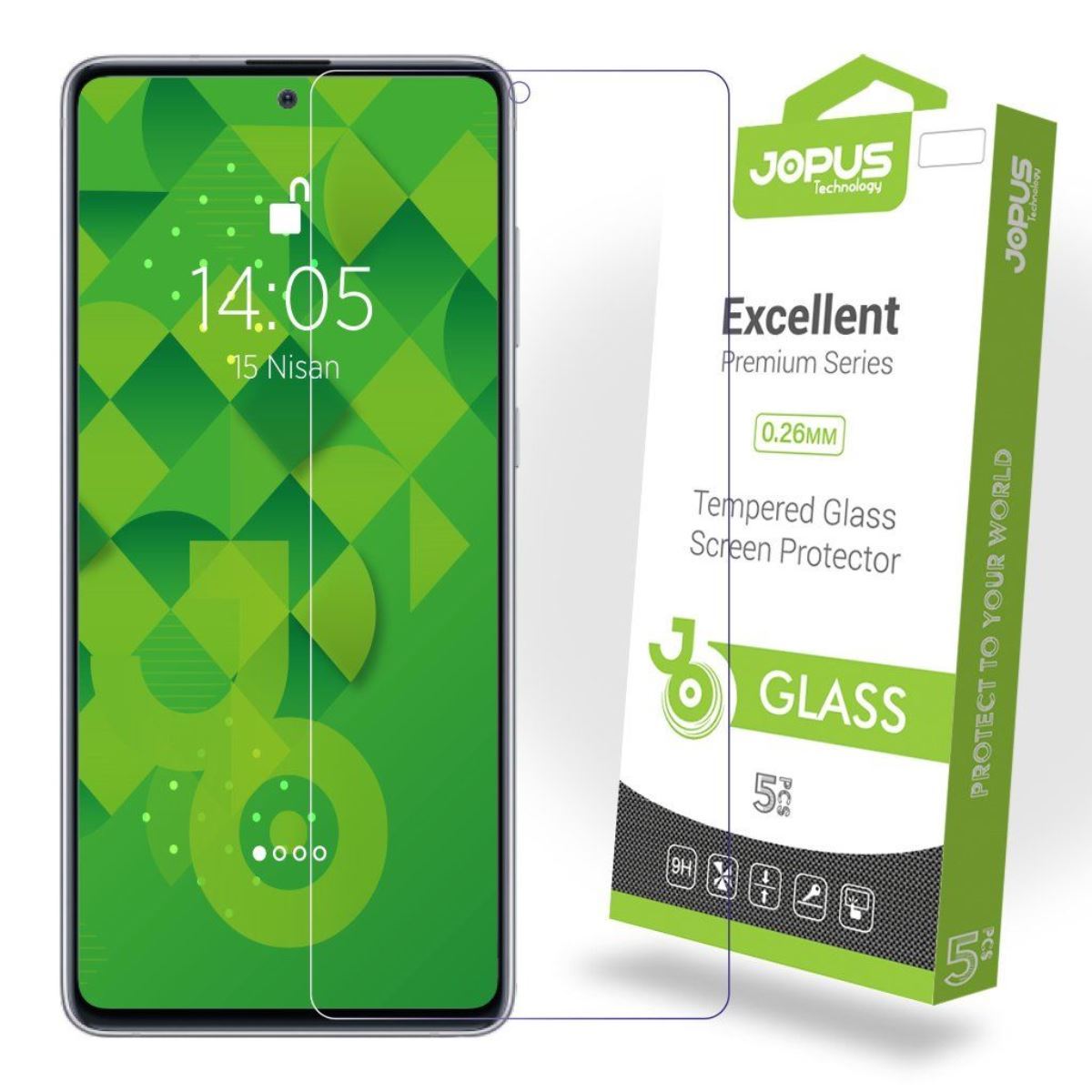Jopus Samsung Note10 Lite Cek-101   Cam Ekran Koruyucu Seffaf - 1