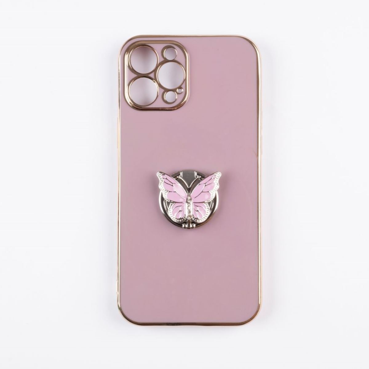 Jopus iPhone 12 Pro Max JS-280 Butterfly  Silikon Kilif Mor - 1