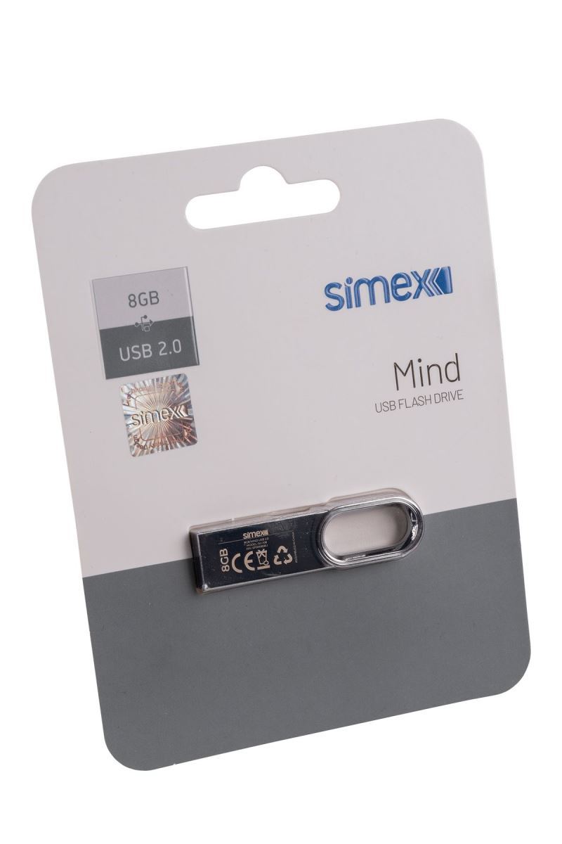 Simex SU-108 Mind 2.0  Metal  8GB USB Bellek SU-108 Mind - 1