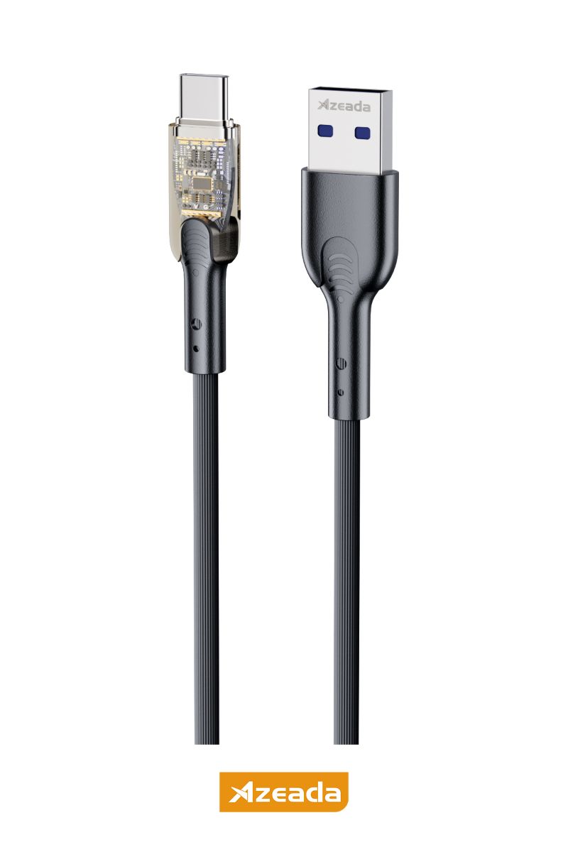 Azeada Type C PD-B94a seffaf Data Kablosu Siyah - 1