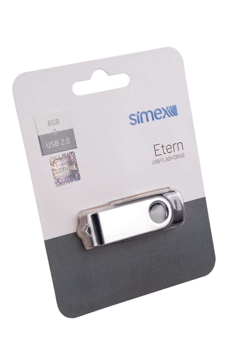 Simex SU-107 Etern 2.0  Metal  8GB USB Bellek SU-107 Etern - 1