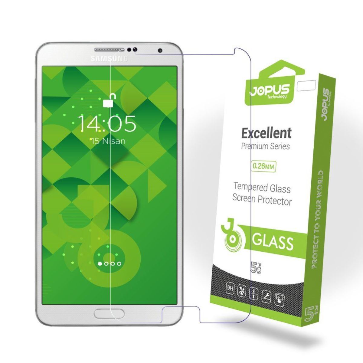Jopus Samsung Note3 Cek-101 Screen Protector Seffaf - 1