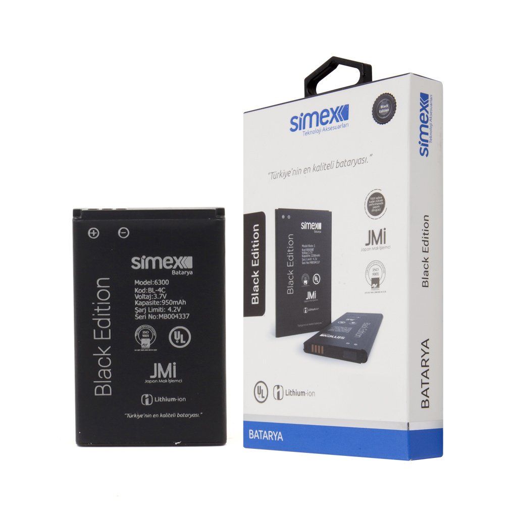 Simex Nokia 6300 SBT-01 BL-4C Battery SBT-01 - 1