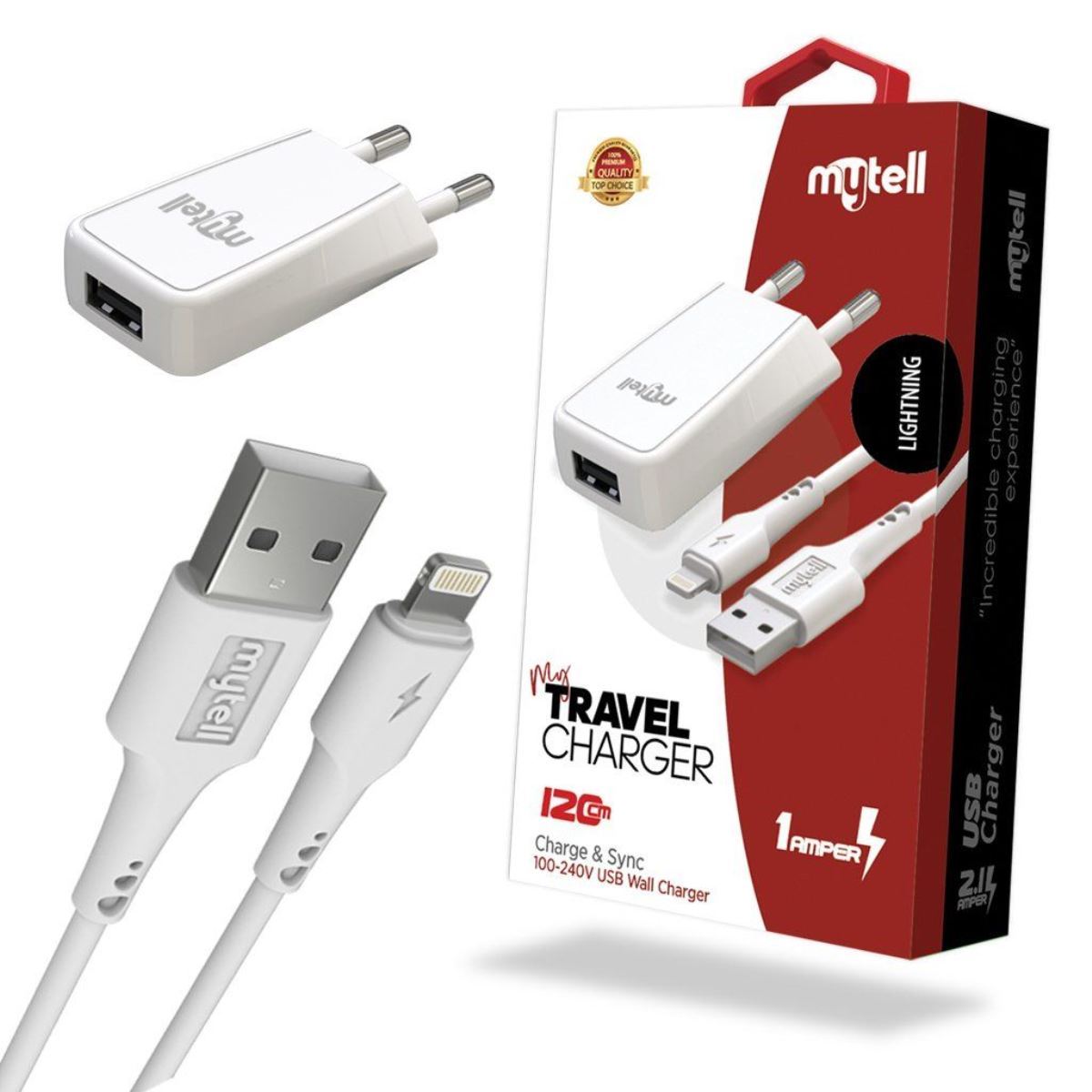 Mytell iPhone Lightning SM-22 SM-22 2in1 1000 mAh Charging Set Beyaz - 1
