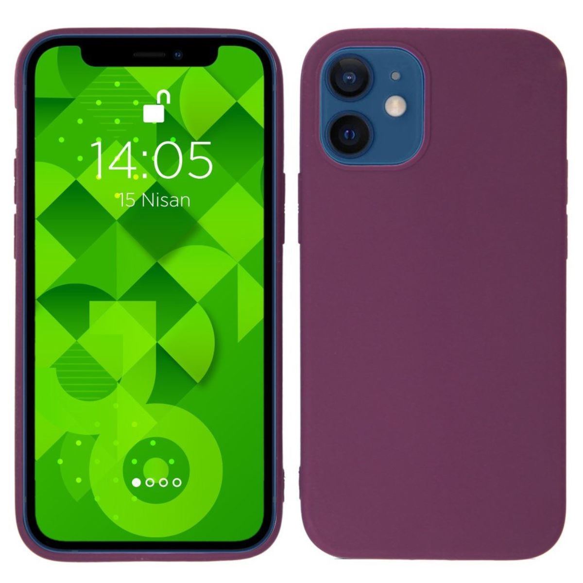 Jopus iPhone 12 Mini JS-105 Tint   Silikon Kilif Mor - 1