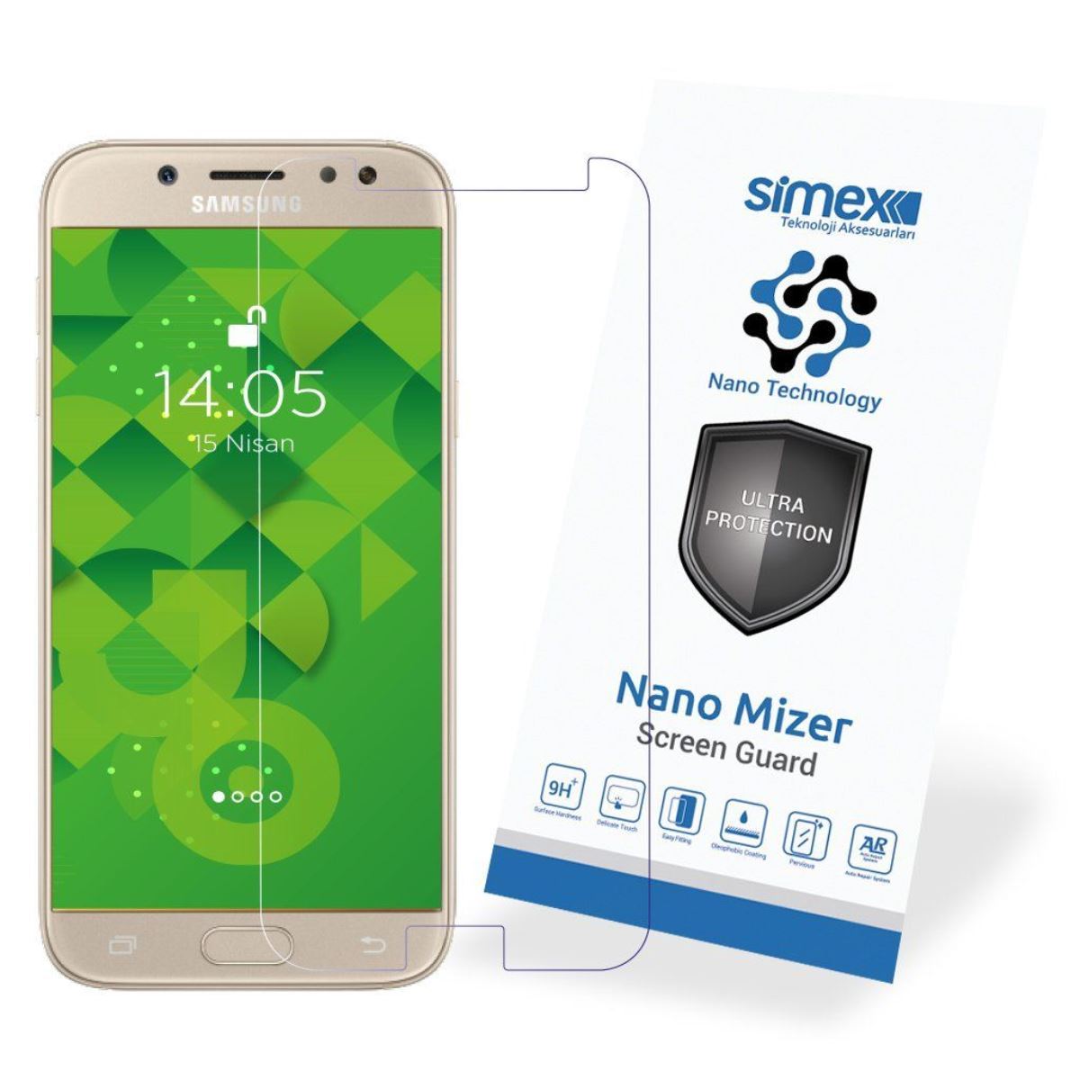Simex Samsung J5 Pro CEK-110 Nano Mizer Screen Protector Seffaf - 1