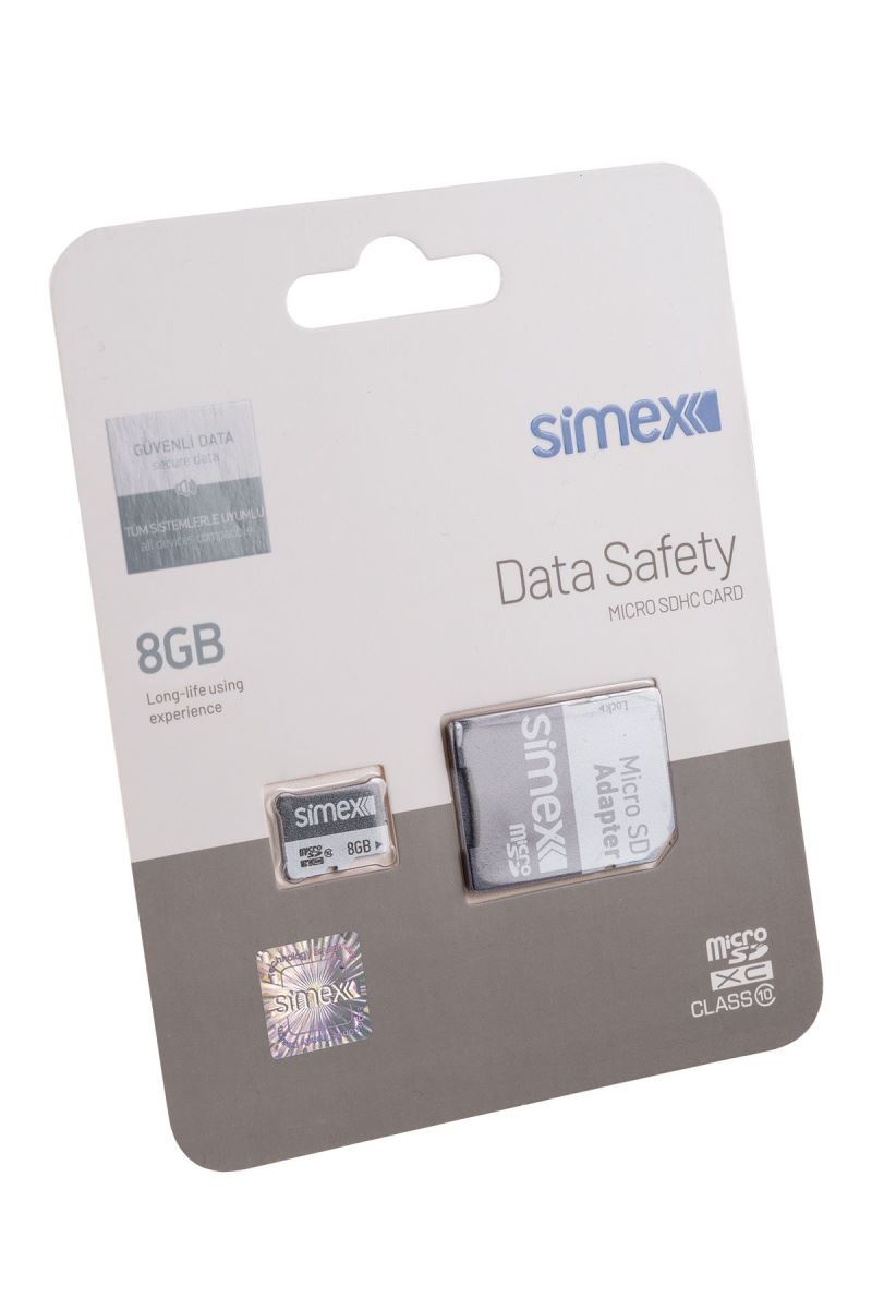 Simex SH-101 Data Safety    Micro SD 8GB Hafiza Karti SH-101 Data Safety - 1