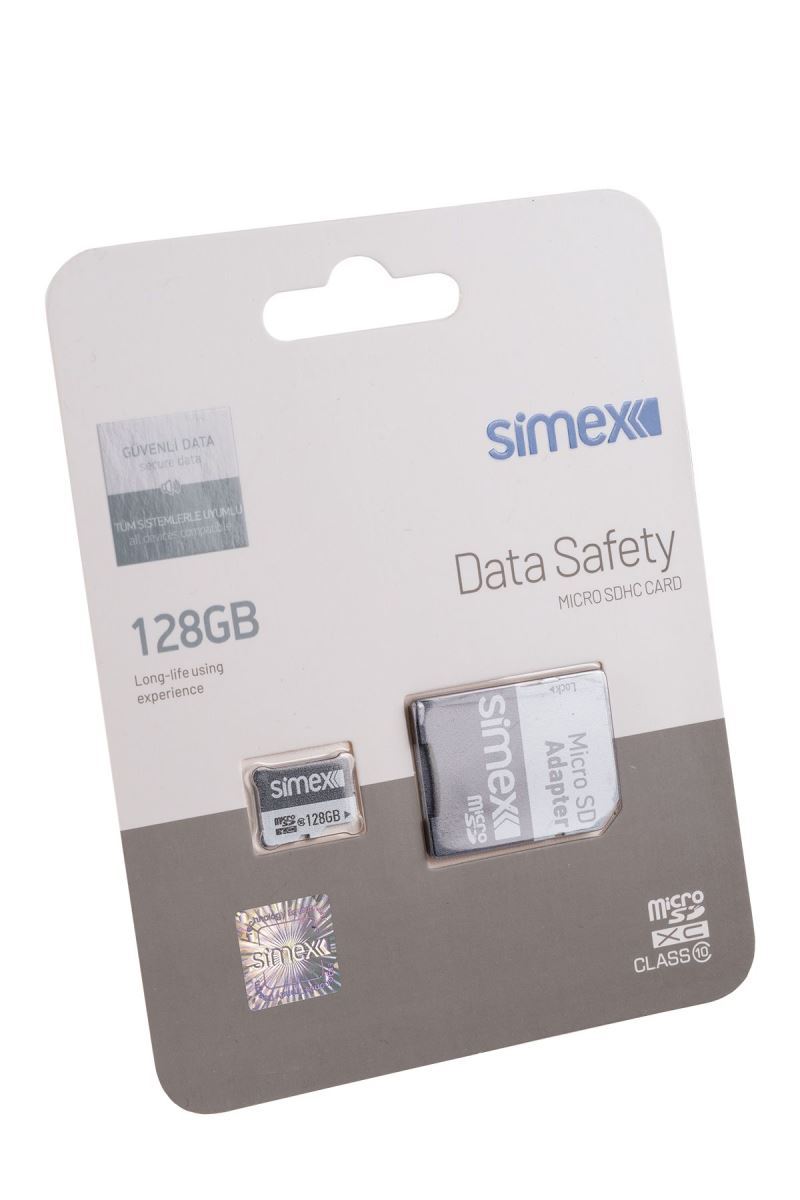 Simex SH-101 Data Safety    Micro SD 128GB Hafiza Karti SH-101 Data Safety - 1