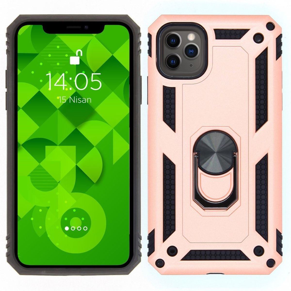 Jopus iPhone 11 JS-225 Zirh   Silikon Kilif Rose - 1