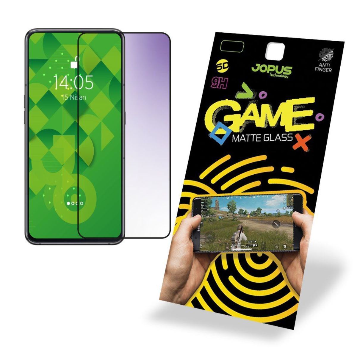 Jopus Samsung A80 CEK-127 Game Screen Protector Siyah - 1