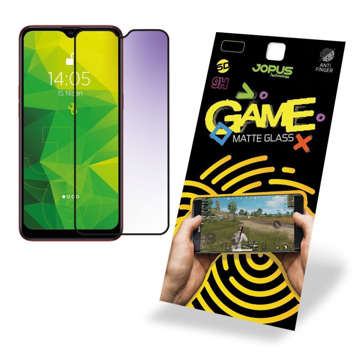 Jopus Samsung A10 / A10s CEK-127 Game   Cam Ekran Koruyucu Siyah - 1