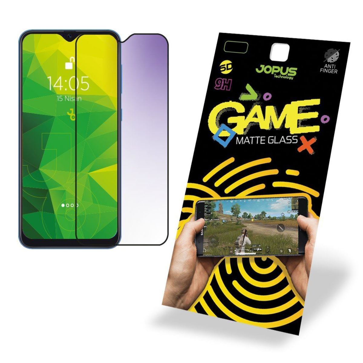 Jopus Samsung A30 / A50 / A50s CEK-127 Game Screen Protector Siyah - 1