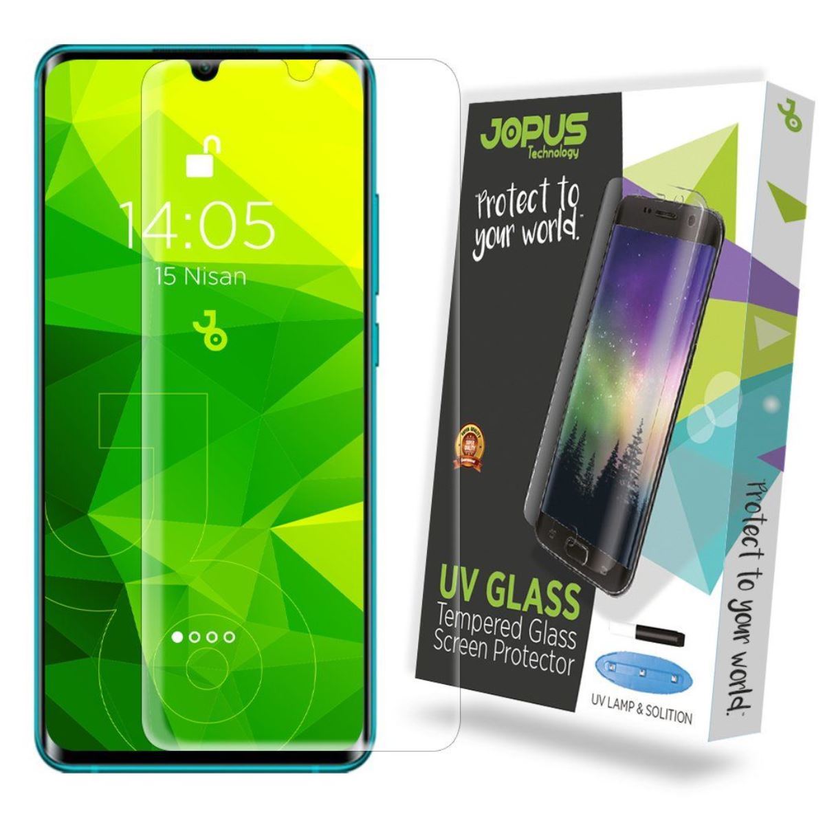 Jopus Xiaomi Mi CC9 Pro / Mi Note10 Pro CEK-125 UV  Cam Ekran Koruyucu Seffaf - 1