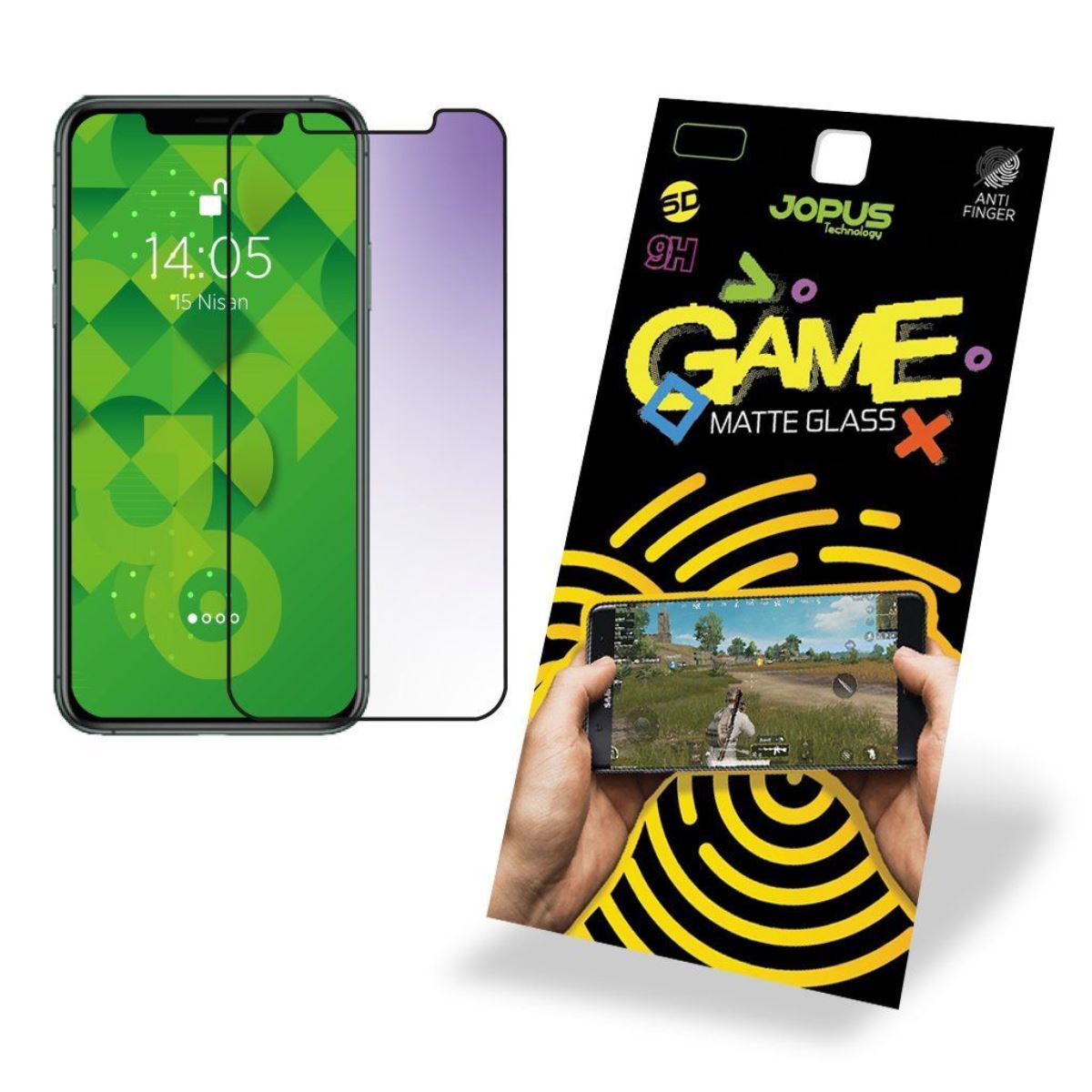Jopus iPhone 11 Pro Max CEK-127 Game Screen Protector Siyah - 1