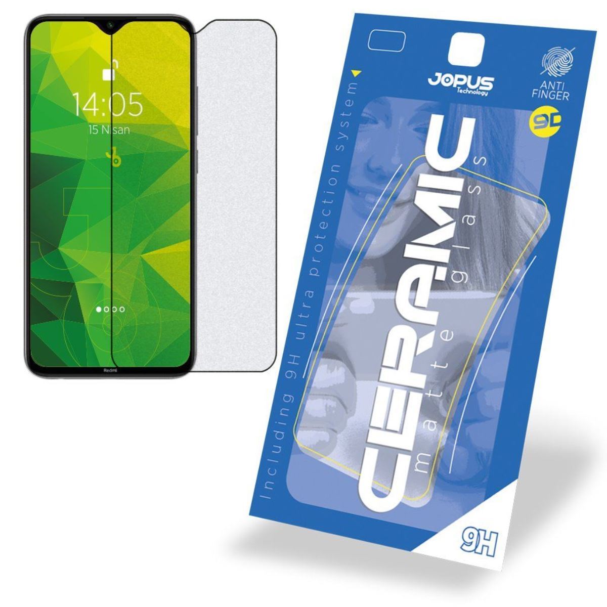 Jopus Xiaomi Redmi Note8 Cek-128 Ceramic Matte Screen Protector Siyah - 1