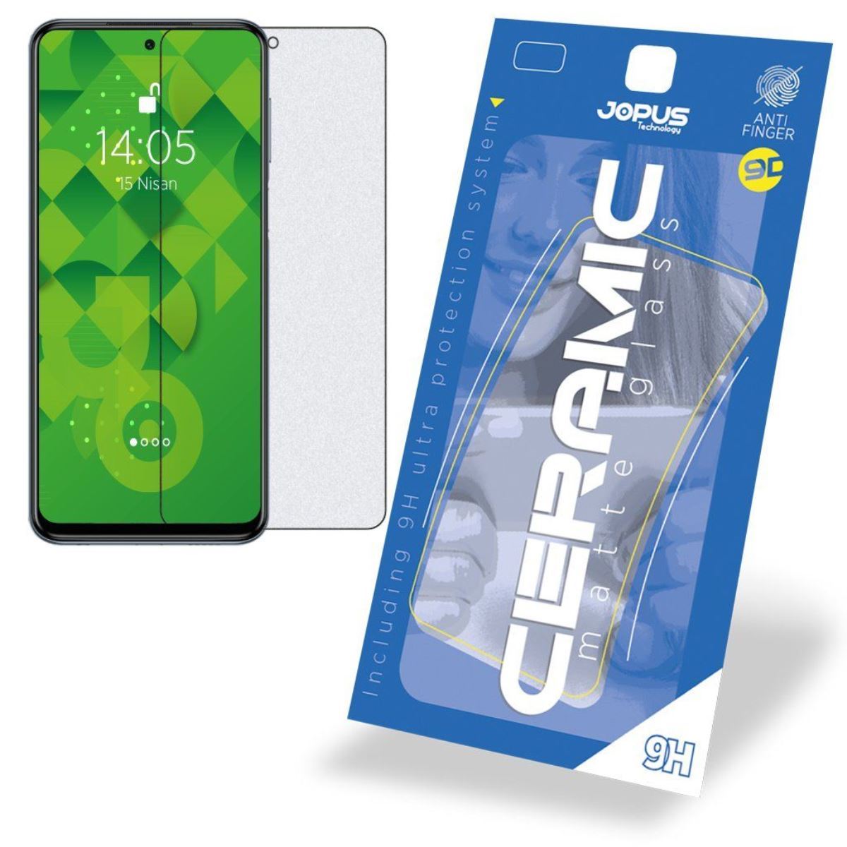 Jopus Xiaomi Redmi Note9 Pro / Note 9s Cek-128 Ceramic Matte Screen Protector Siyah - 1