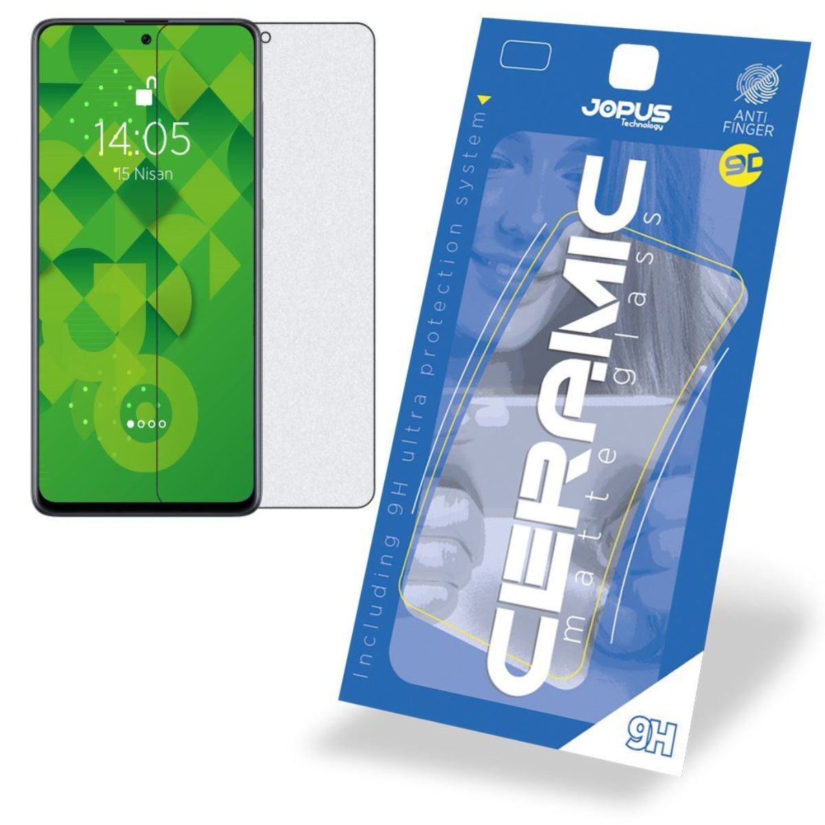 Jopus Samsung A51 CEK-128 Ceramic   Ekran Koruyucu Siyah - 1