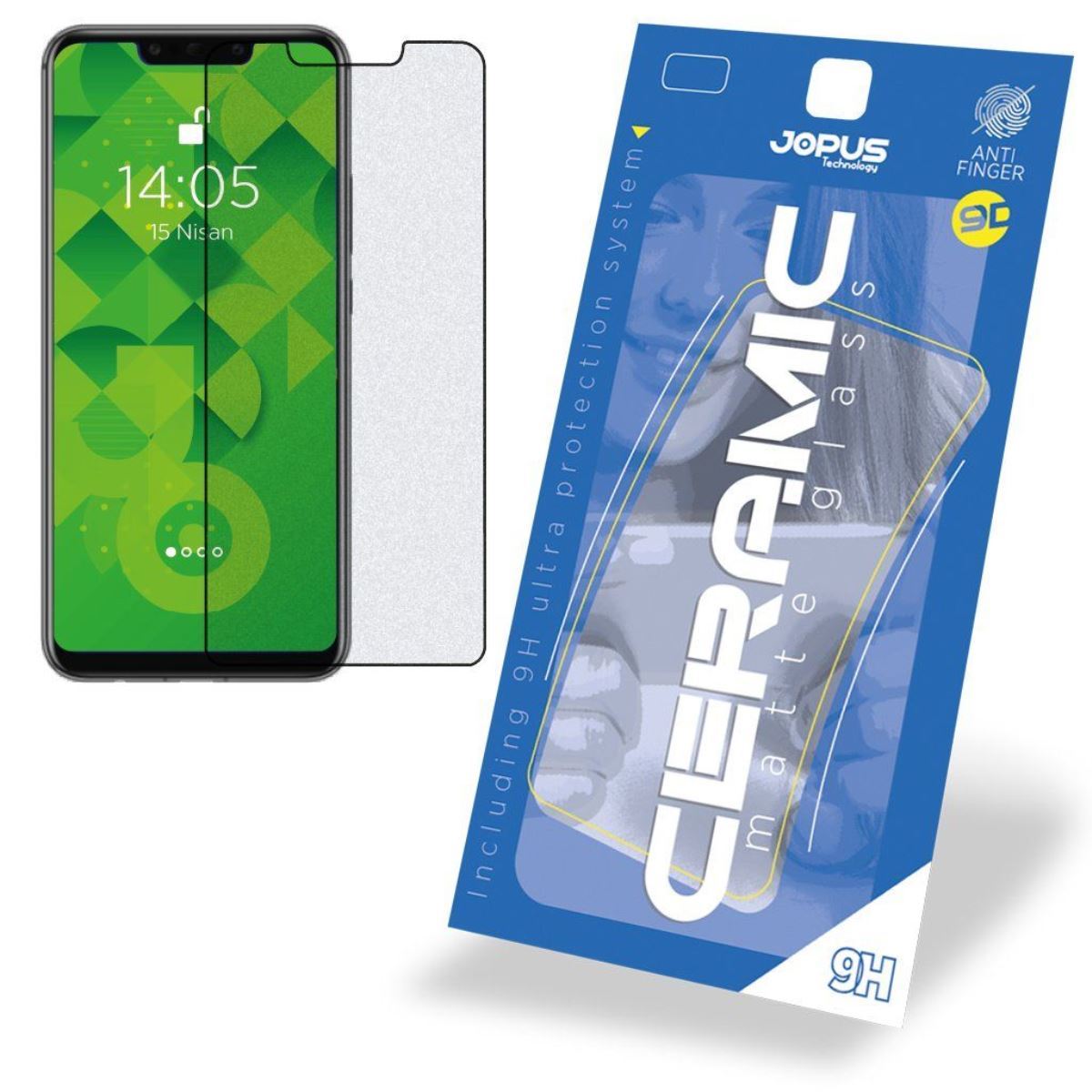 Jopus Huawei Mate 20 Lite Cek-128 Ceramic Matte Screen Protector Siyah - 1
